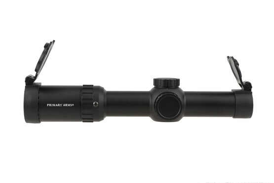 The PA 1-8 illuminated rifle scope features a second focal plane reticle